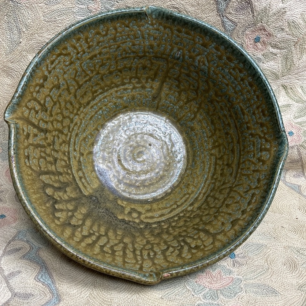 Signed Lantern Hill Pottery Large Bowl